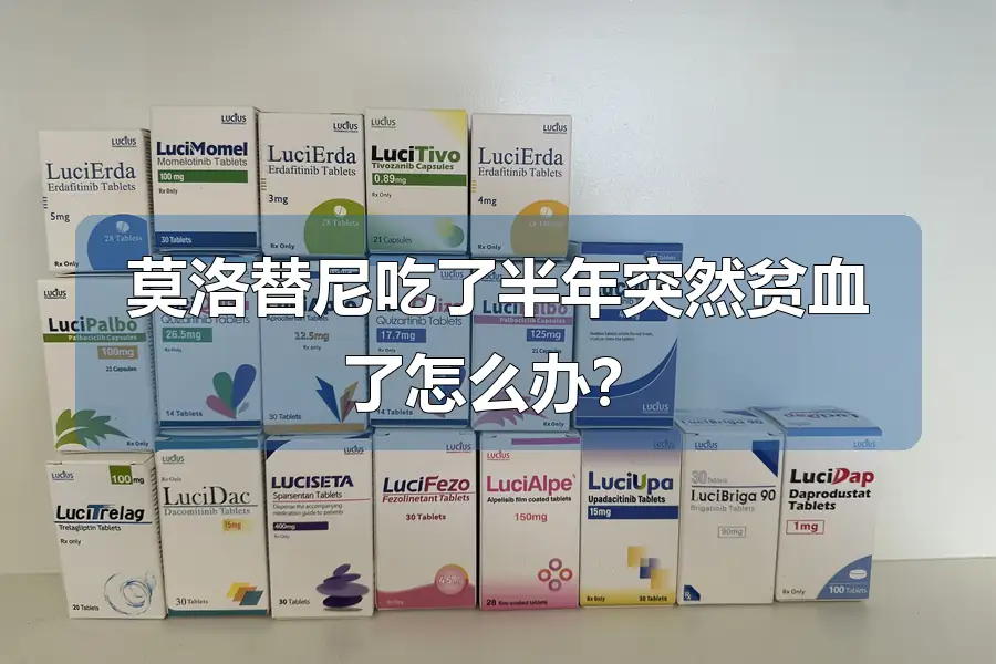 莫洛替尼吃了半年突然贫血了怎么办？